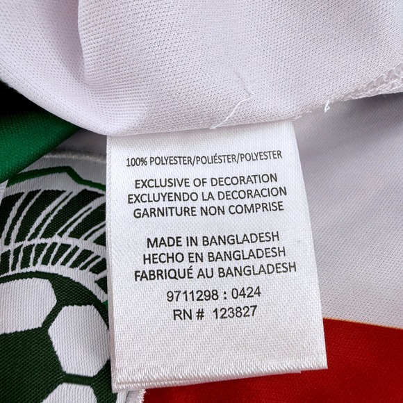 XCELSIUSACTIVE Mens Large Mexico National Team Soccer Jersey Green White Red NWT - Picture 8 of 14